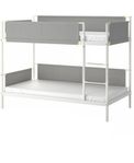 Vitval våningssäng från IKEA 90x200 – Sparsamt använd!