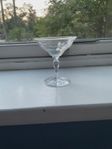 Graverat vintage cocktailglas