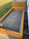 Malm Sängram i ek 90x200