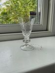 Ett elegant graverat litet glas för likör
