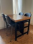 Vadholma köksö/matbord med stolar