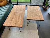 Handgjorda soffbord av återvunnet material, 2 storlekar