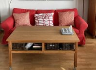 Röd klädsel till soffa Ikea Ektorp 3-sits 