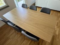 MIO matgrupp: Plaine bord + 6 Tracy stolar