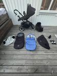 Bugaboo barnvagn komplett set från nyfödd till sittande ba
