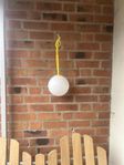 utebelysning, rund lampa 