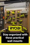 Väggfäste till Ryobi one+ maskiner och batteri