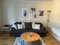 Brun 3-sits soffa