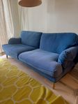 3-sits soffa blå IKEA Stocksund Retro