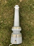 Lampfot bordslampa Flygsfors 50tal retro design glas lampa