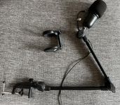 HyperX SoloCast + mic arm & popfilter