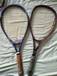 Två Tennisracketar - Prince och Wilson med en väska 