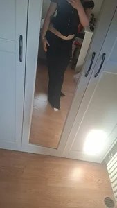 svart lång kjol