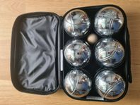 Boule set i svart väska - Deluxe Petanque Game - 6 + 1 klot