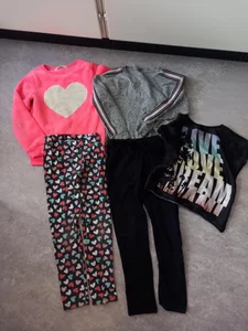 122/128 klädpaket tröjor och tights