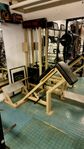 Chest supported row (ombyggd vadpress)