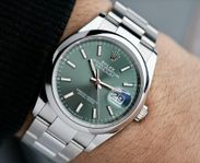 Rolex Datejust 36mm Mintgrön tavla