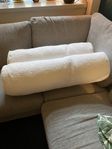 Kudde cylinderformad, vit 