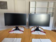 2 st gamingskärmar 27 tum