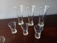 Öl och snapsglas 3 + 6
