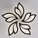 Modern LED-taklampa i blomsterdesign – stilren och dimbar