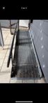 handikappramp rullstol ramp 3.40x90cm räcke tillandra sidan
