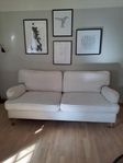 Soffa tre-sits ljusbeige