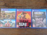 Playstationspel. PS5 och PS4 