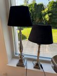 Lampor 6 st silverfärgade 50-65 cm höga m skärmar