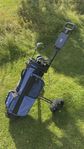 Komplett golfset med vagn