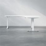 Höj‑ och sänkbart hörnskrivbord Premium – 180×200 