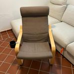 Ikea POÄNG med mugghållare