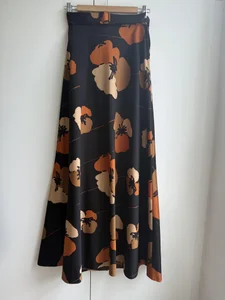 Kjol, klockad, fodrad, vintage 70 tal