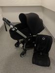 bugaboo bee 5 barnvagn resevagn nyfödd liggdel sittdel