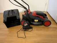 Batteridriven gräsklippare 18 V 4,0 Ah batteri medföljer