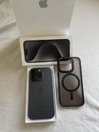 iPhone 15 PRO svart 128gb fullt fungerande 