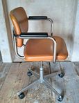 Kontorsstol 70-tal kromad metall