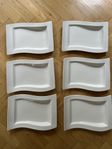 6 st tallrikar -  New Wave  - Villeroy & Boch