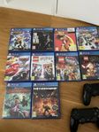 Ps4 spel och handkontroller 