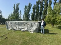 pool ca 6x3 meter och 1,3 djup. 