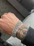 Unikt silver bismarck Armband 15mm