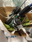 Fyra kastspön, Fiskedraglåda+drag ny Picknickryggsäk 4per