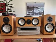 Onkyo TX-NR737 7.2 ch A/V Receiver, Monitor Audio