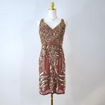 Imperial Art Deco Pärlklänning Y2K Vintage Tungt Handpärl