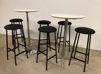 Barstolar och barbord från Johanson Design samt IKEA