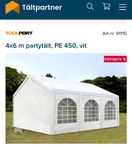 partytält 4 x 6 meter