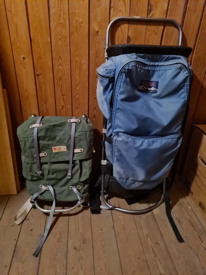 Vandringsryggsäckar vintage