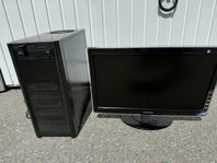 Vintage speldator ATI Radeon grafik, Intel Core i5 och Wi 10
