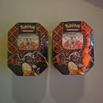 2st pokemon charizard tins helt nya oöppnade