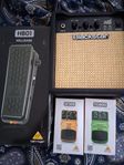 Wah wah, dist ,Superfuzz &  10 W förstärkare